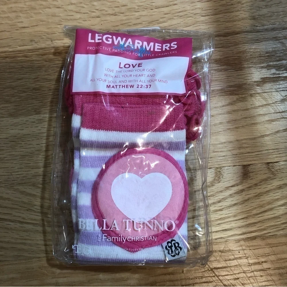 Bella Tunno Legwarmers NEW Ruffles Heart Purple Pink Leg Warmers